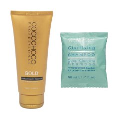 Kleines Grundset des brasilianischen Keratin Gold COCOCHOCO