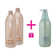 2x COCOCHOCO Original Brazilian Keratin 1000 ml + OFFERT Shampoing Clarifiant COCOCHOCO 1000 ml