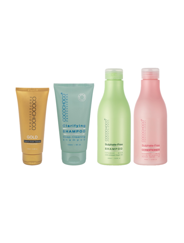 COCOCHOCO Gold Small Bundle of Brazilian Keratin with Aftercare
