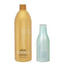 Ensemble Professionnel de Kératine Brésilienne Or COCOCHOCO